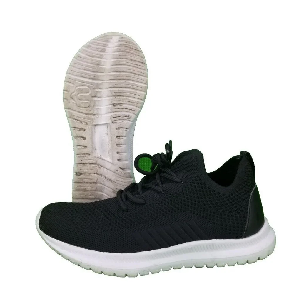✅ Womens 6 Charly Resolve Knit Running Shoes Athletic Sneakers Black Mesh - Picture 2 of 11